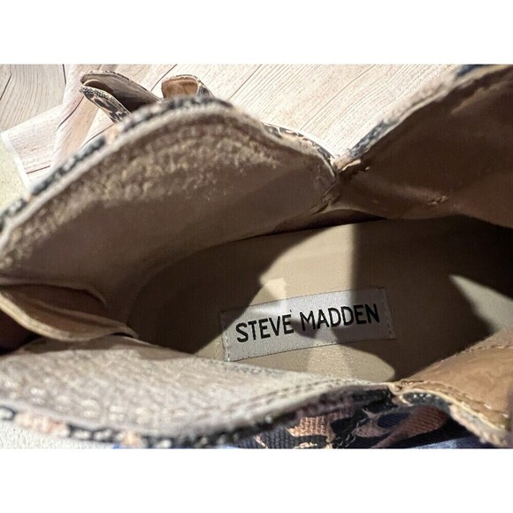 Women’s Sneakers STEVE MADDEN Claud Wedge Leopard-back zip Size 7 - Picture 5 of 6